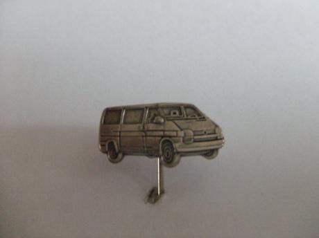 Auto Volkswagen transporter zilverkleurig